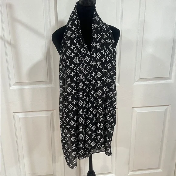 (( not authentic))NEW❤️LV Chiffon Shawl - Picture 6 of 17